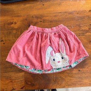 Mini Boden Bunny Appliqué Skirt